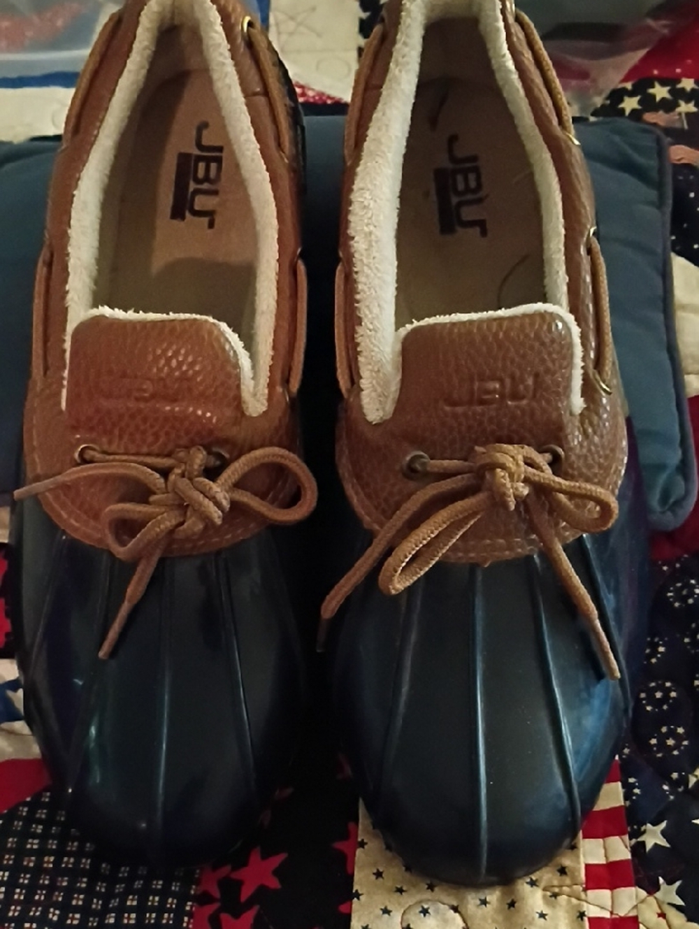 JBU Brown and Black Duck Booties